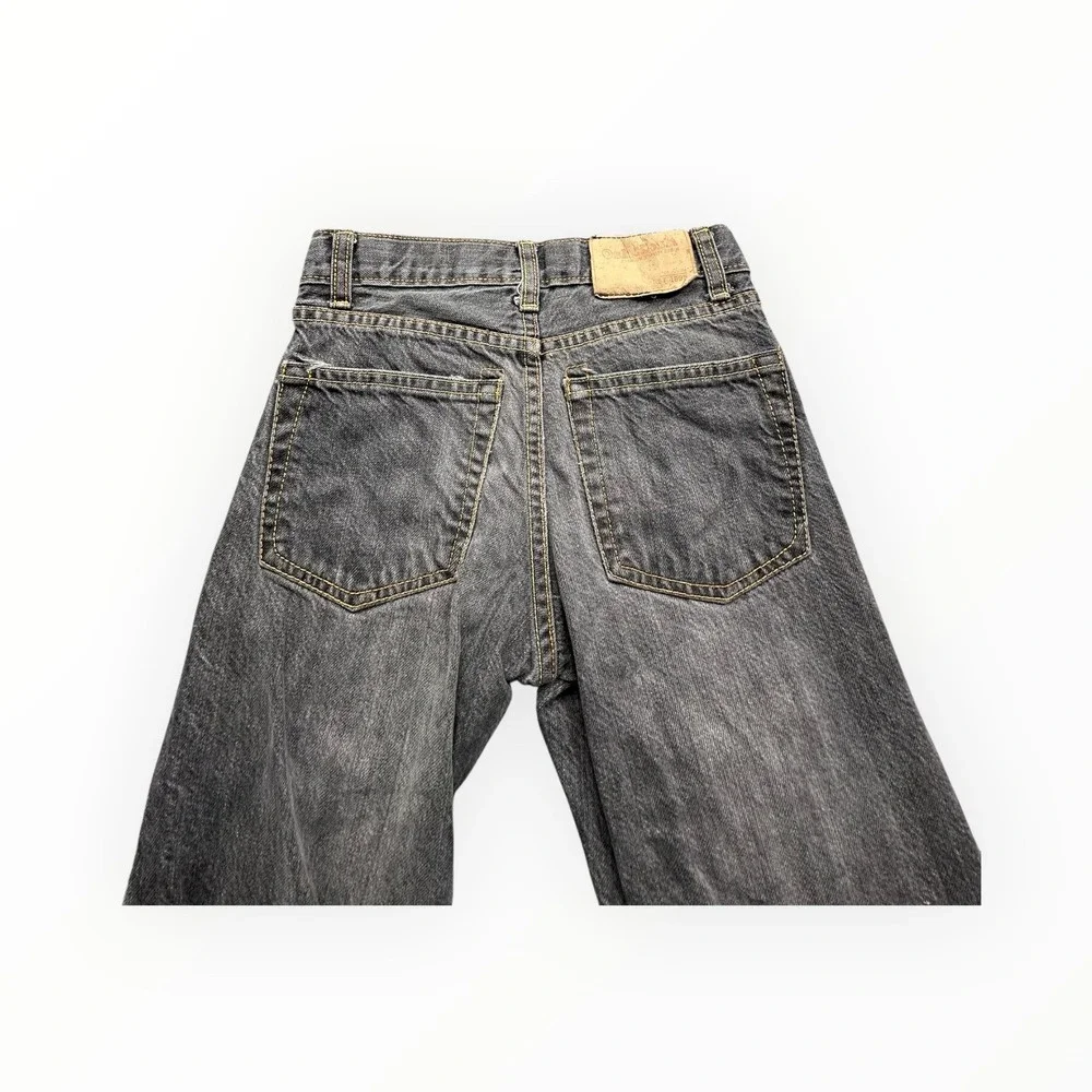 OshKosh Jeans Kids‎ Size 6 Black Faded Regular Fit Distressed Straight Leg Denim